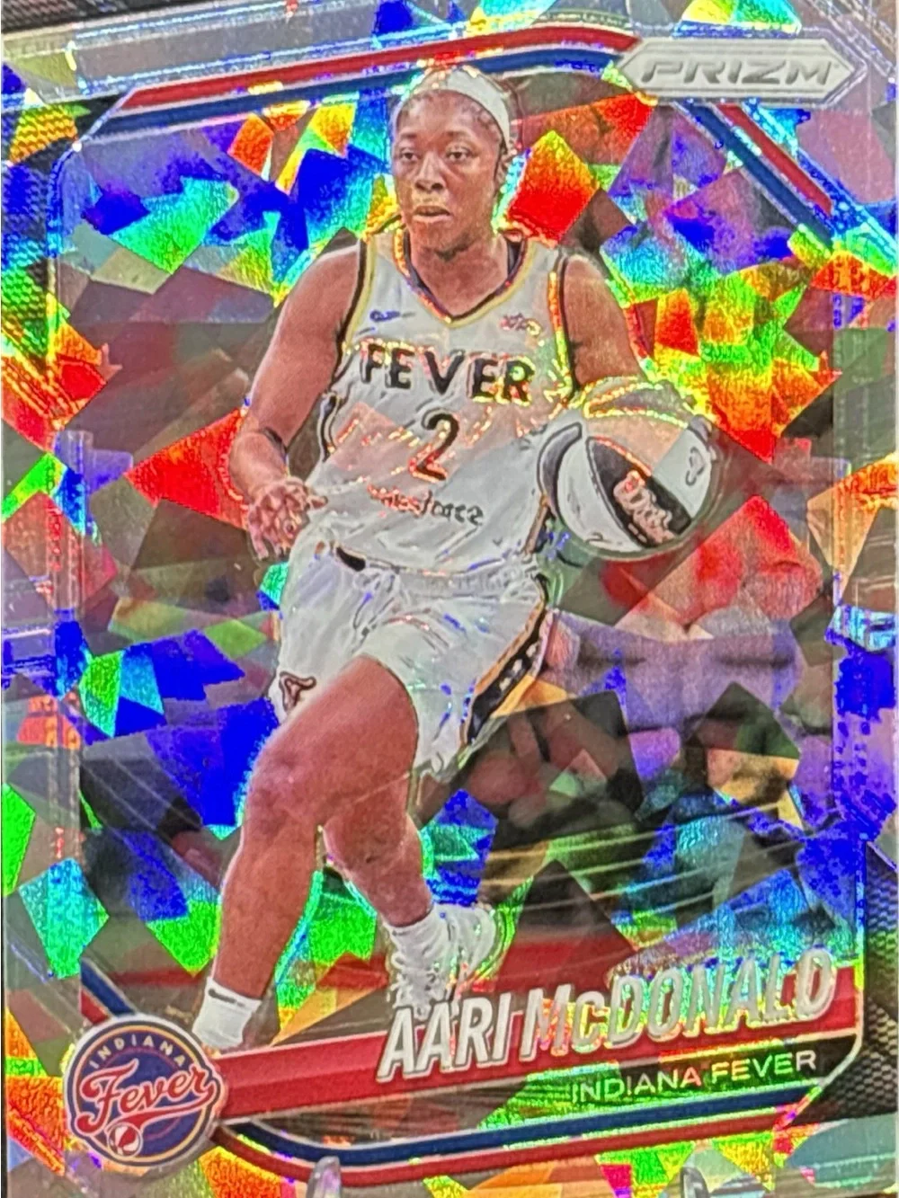 Aari McDonald Indiana Fever Prizm Basketball Card - Multi Holo